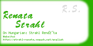 renata strahl business card